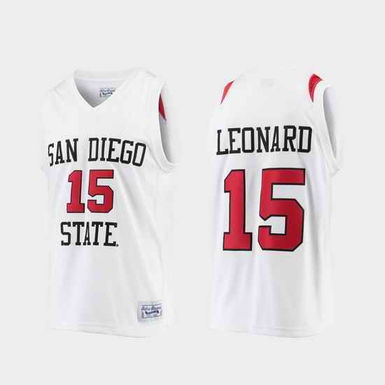 Men San Diego State Aztecs Kawhi Leonard Alumni Limited White College Basketball Jersey